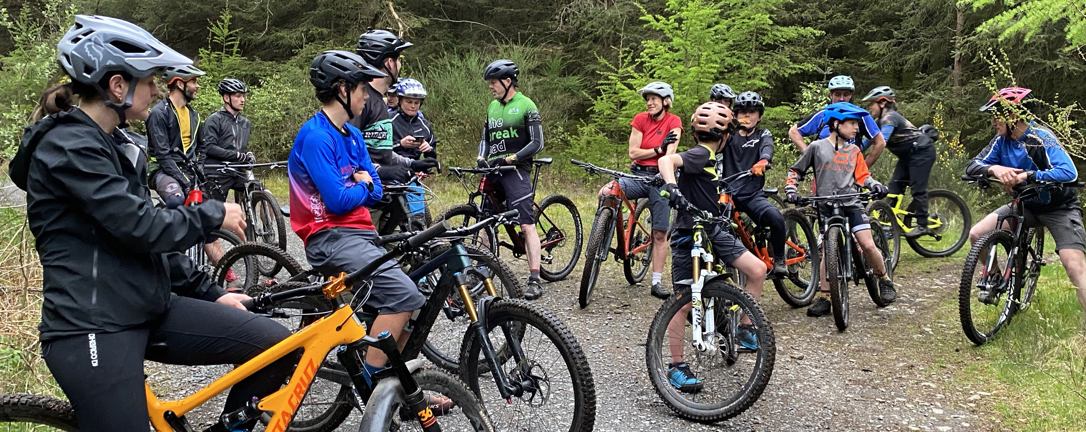 lots of people on bikes at a gathering